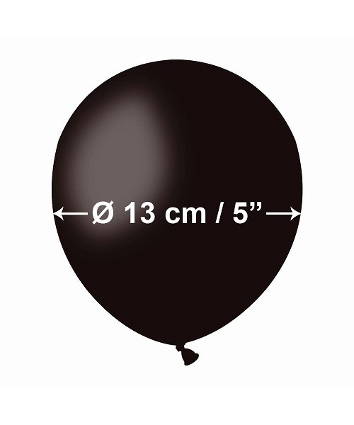 PALLONI LATTICE 5" PZ.100 NERO 13CM - L'Officina delle feste