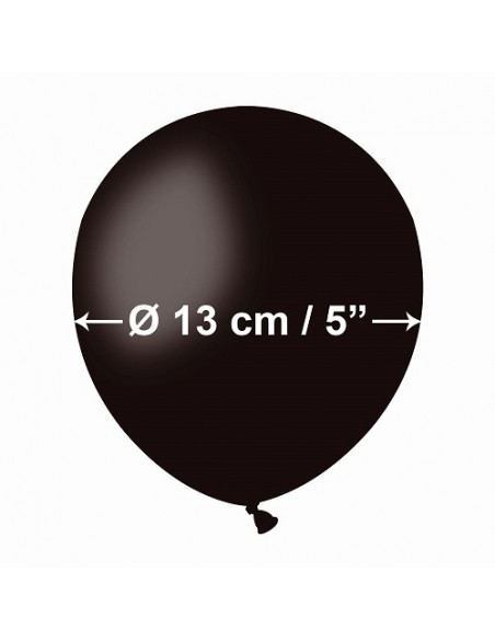 PALLONI LATTICE 5" PZ.100 NERO 13CM - L'Officina delle feste