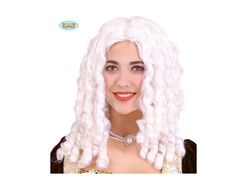 PARRUCCA BOCCOLI BIANCA - L'Officina delle feste