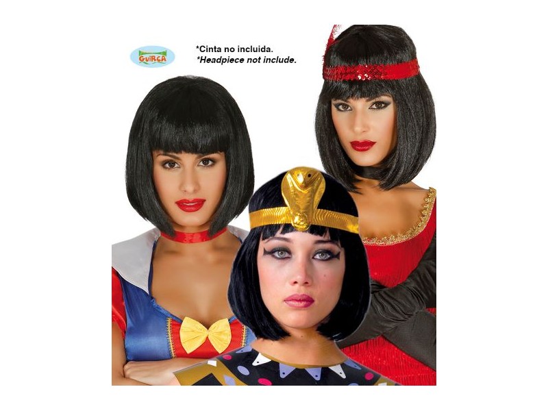 PARRUCCA CORTA NERA - L'Officina delle feste