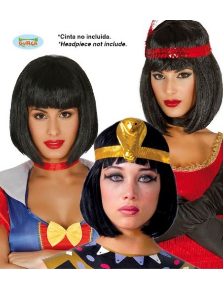 PARRUCCA CORTA NERA - L'Officina delle feste