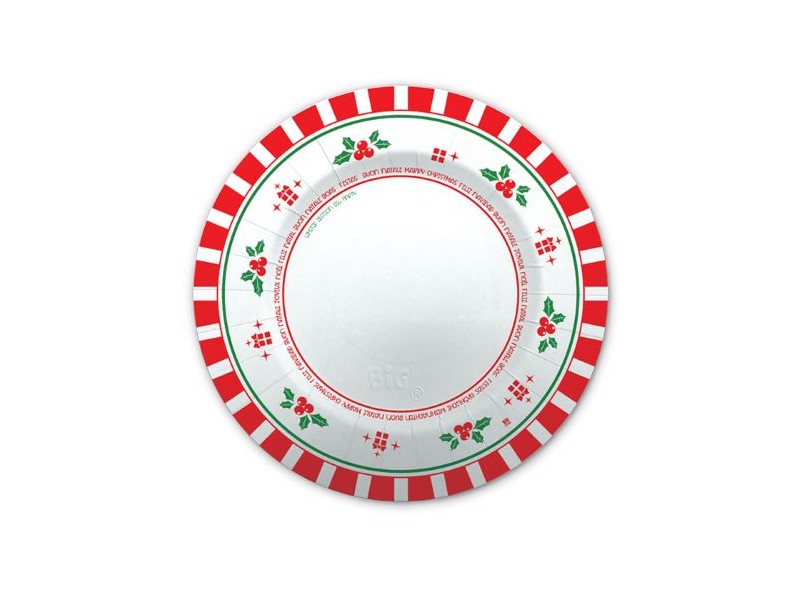 PIATTO 8PZ CM.25 NATALE 2017 - L'Officina delle feste