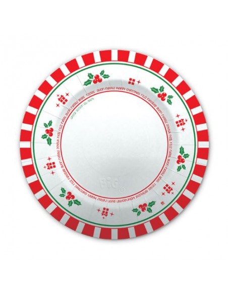 PIATTO 8PZ CM.25 NATALE 2017 - L'Officina delle feste