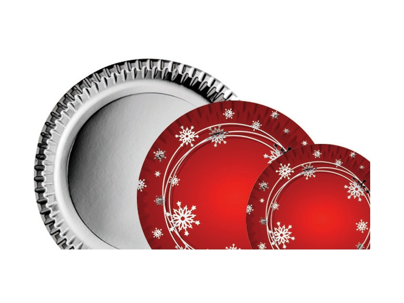 Piatto cm. 18 Fiocco di neve pz.10 - L'Officina delle feste