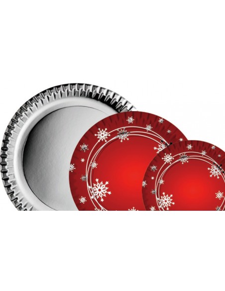 Piatto cm. 18 Fiocco di neve pz.10 - L'Officina delle feste