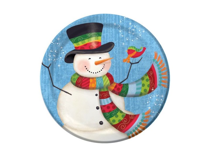 Piatto cm. 18 Snowman PZ. 8 - L'Officina delle feste