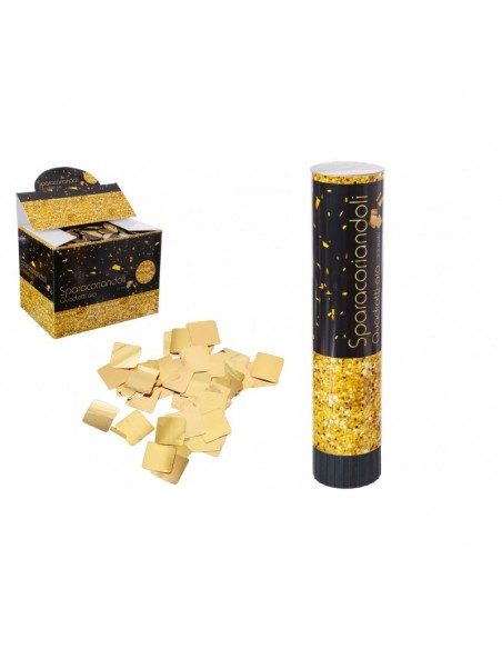 CANNON SPARACORIANDOLI 30CM QUADRETTO ORO 6-8 MT - L'Officina CANNON SPARACORIANDOLI 30CM QUADRETTO ORO 6-8 MT - L'Officina