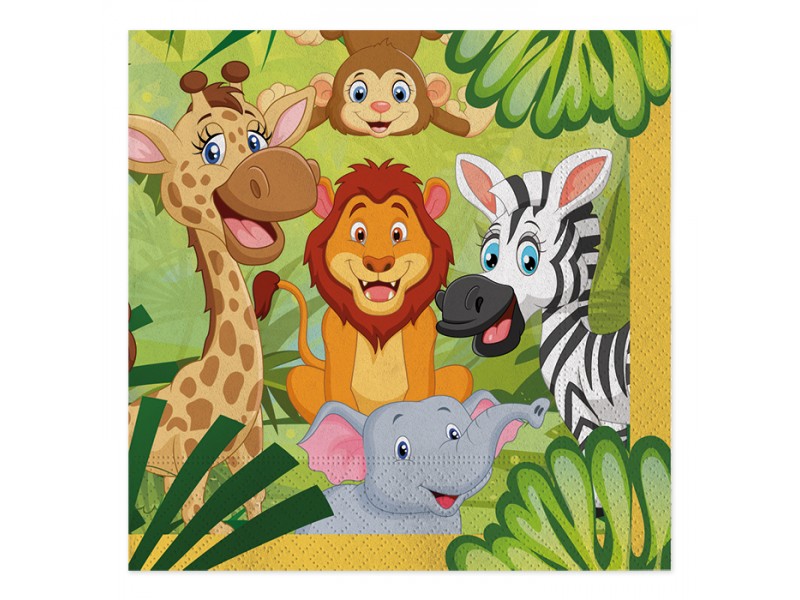 20 TOVAG.LI 33X33 GIUNGLA - L'Officina delle feste