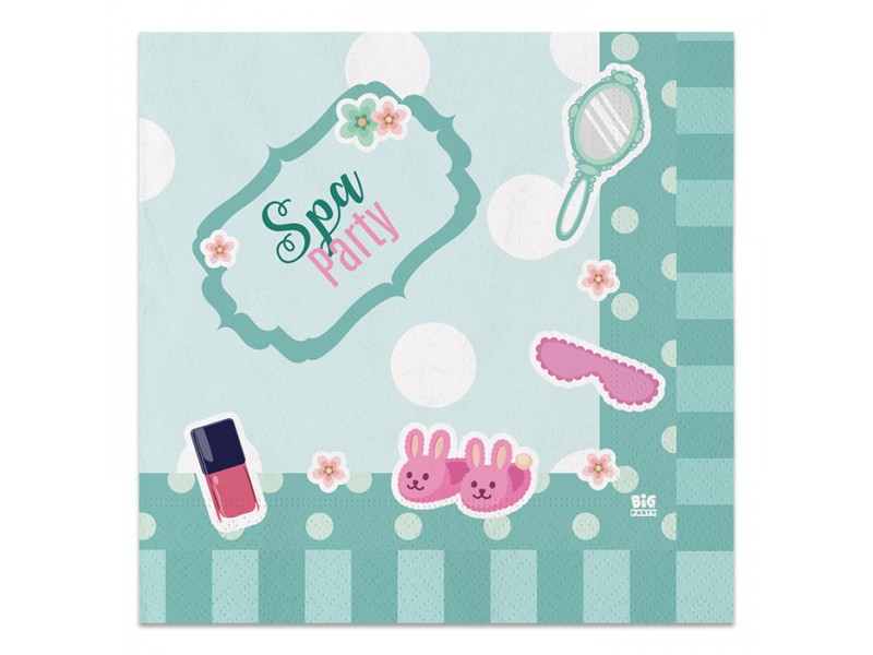 20 Tovaglioli 33 x 33 cm Spa Party - L'Officina delle feste