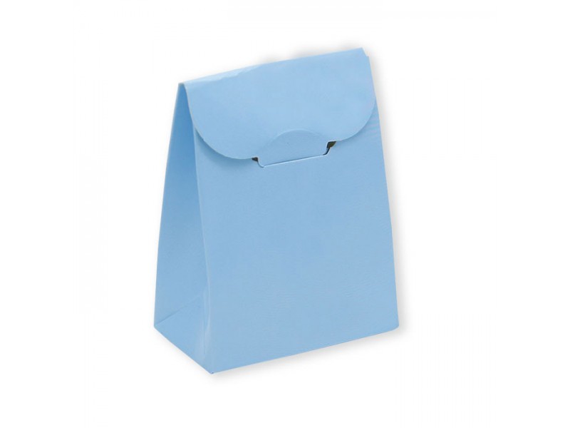 25 SCATOLINE SACCHETTO CELESTE 6X8X3.5 CM - L'Officina delle