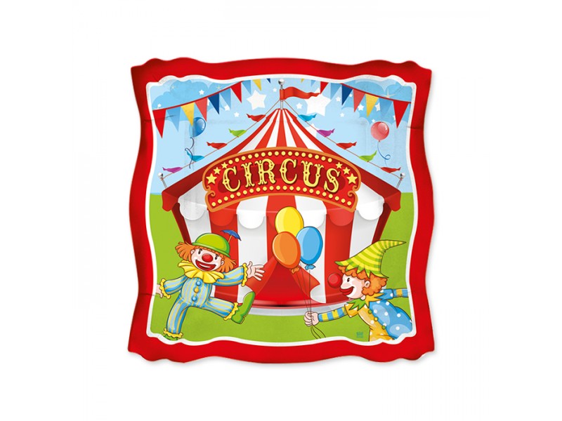 8 PIATTI CM.19 CIRCUS PARTY - L'Officina delle feste