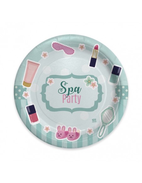 8 Piatti  18 cm Spa Party - L'Officina delle feste