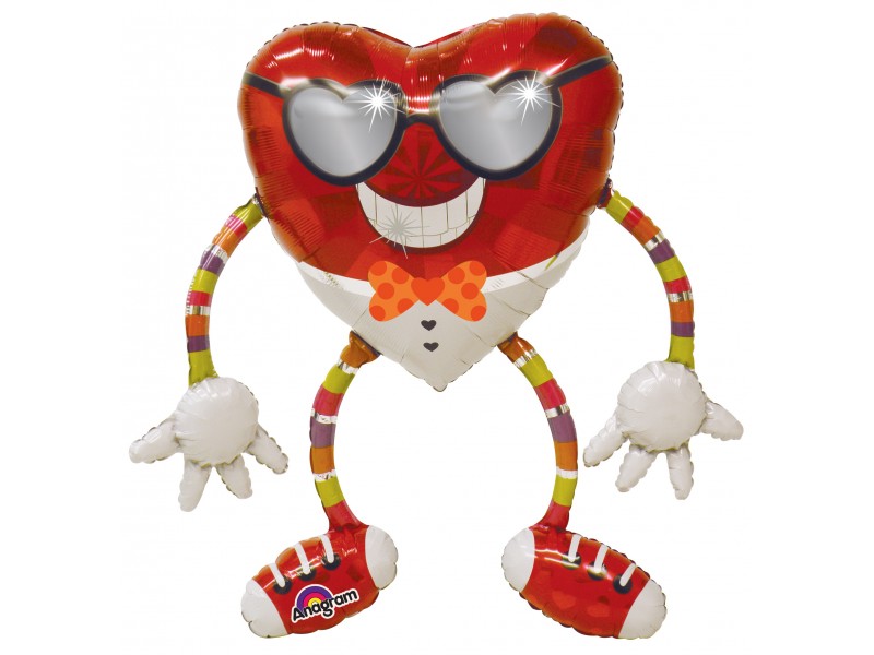 AIRWALKER MISTER CUORE MYLAR 79X104 - L'Officina delle feste