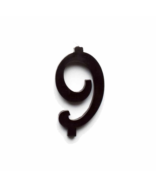 NUMERO  9  NERO H 12 CM