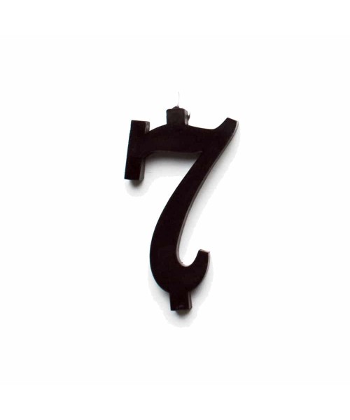NUMERO  7  NERO H 12 CM