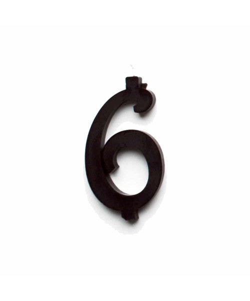 NUMERO  6  NERO H 12 CM