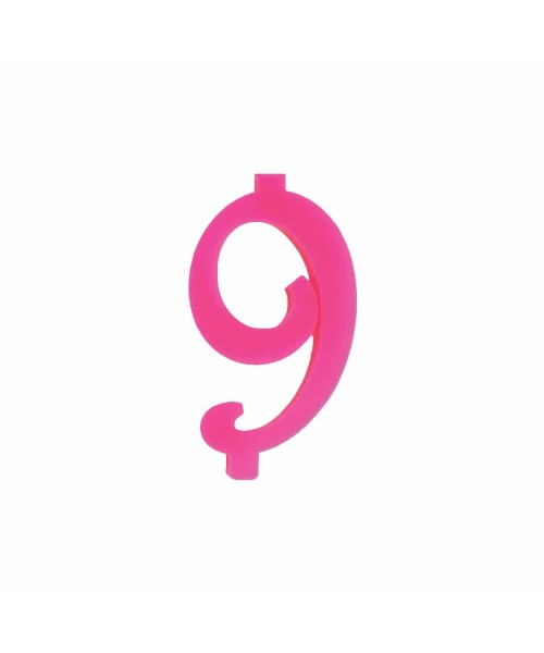 NUMERO  9  FUCSIA H 12 CM