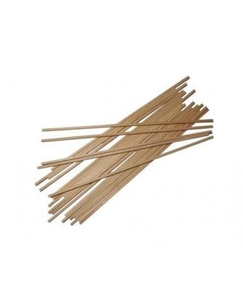 BASTONCINI ZUCCHERO FILATO IN LEGNO PROFILO QUADRATO CM. 30