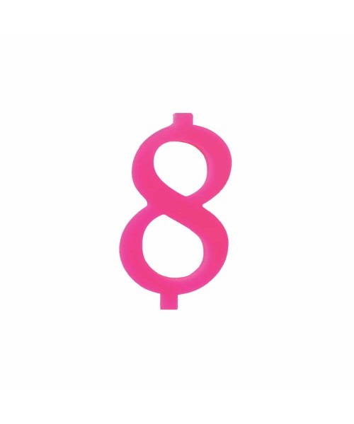 NUMERO  8  FUCSIA H 12 CM