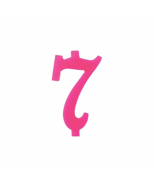 NUMERO  7  FUCSIA H 12 CM