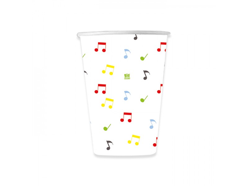 BICCHIERE 8PZ CC.200 MIX MUSIC PARTY - L'Officina delle feste