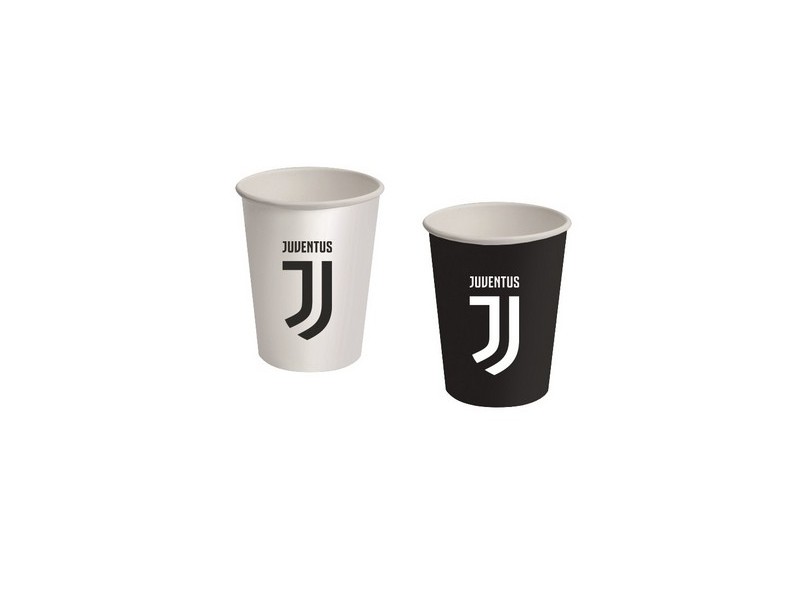 BICCHIERE JUVENTUS 8PZ 266ML - L'Officina delle feste