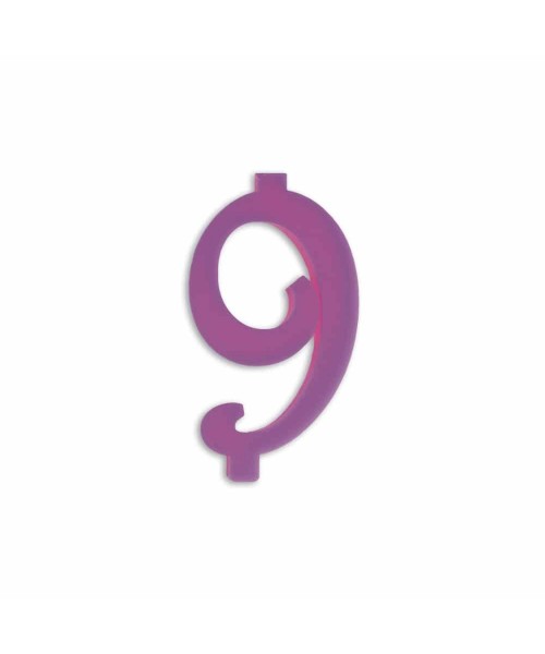 NUMERO  9  LILLA H 12 CM