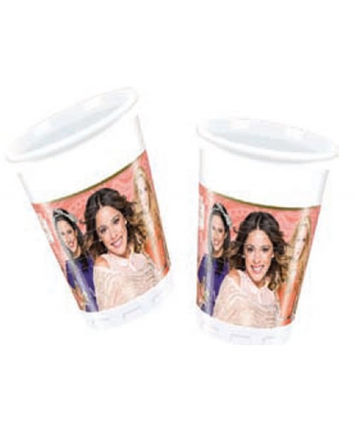 Bicchiere pl.200cc busta 8 VIOLETTA MUSIC PASSION - L'Officina