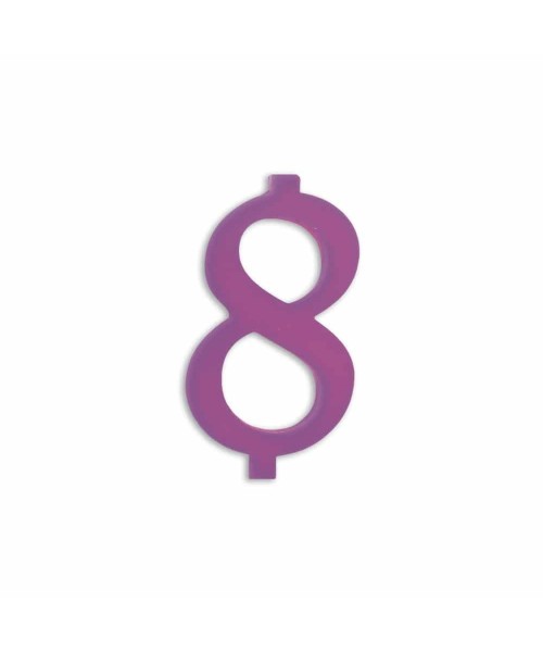 NUMERO  8  LILLA H 12 CM