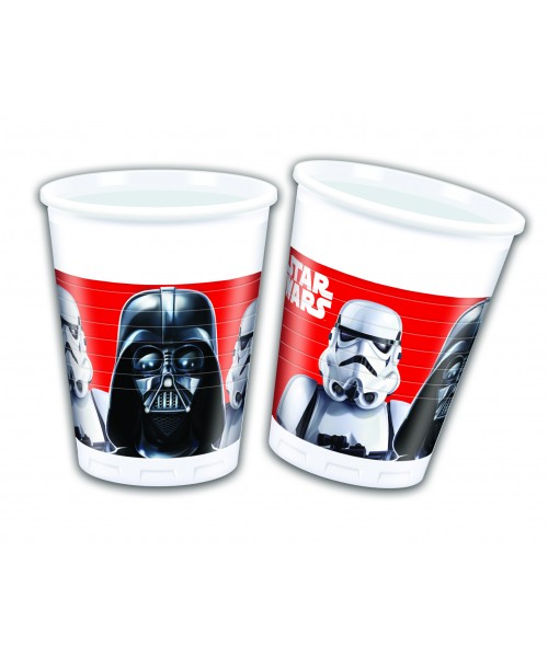 Bicchiere plast busta 8 pz STAR WARS F.B. 2