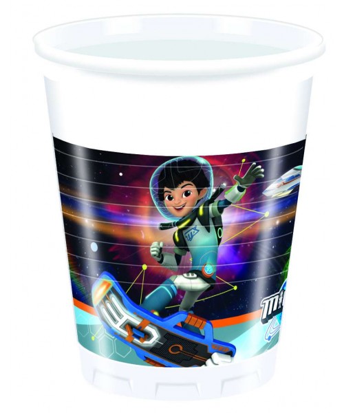 BICCHIERE PLAST. 8PZ MILES DAL FUTURO - L'Officina delle feste