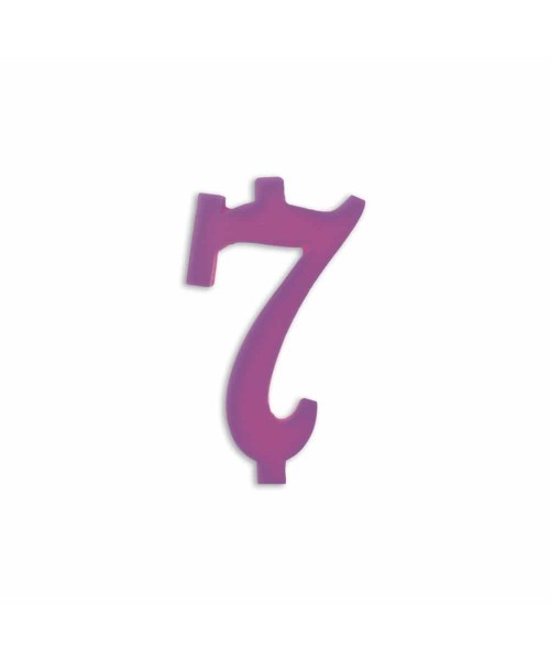 NUMERO  7  LILLA H 12 CM