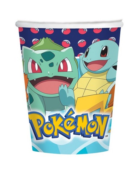 BICCHIERE PZ. 8 POKEMON 266ML - L'Officina delle feste