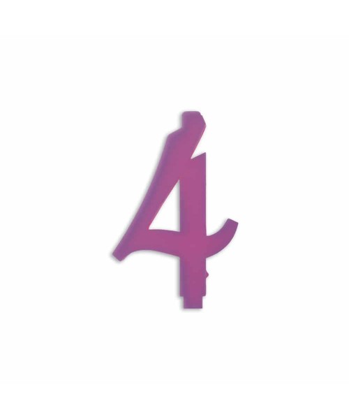 NUMERO  4  LILLA H 12 CM