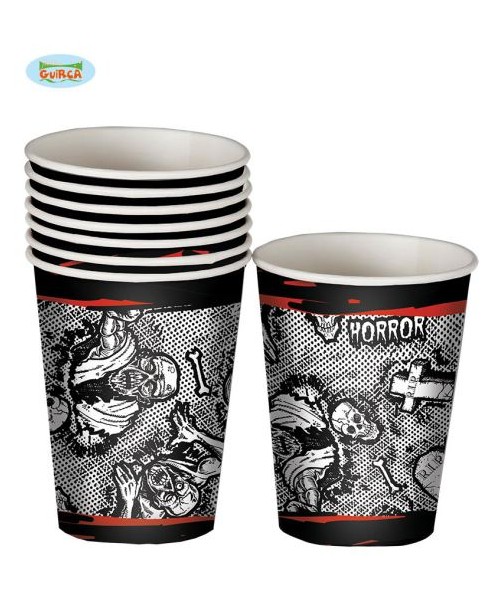 BICCHIERI HALLOWEEN ZOMBIE PZ. 8 - L'Officina delle feste