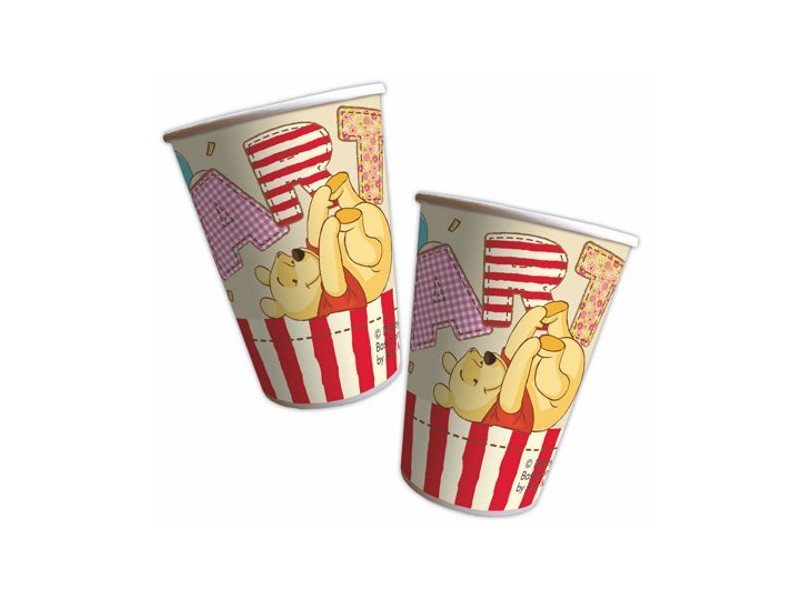 BICCHIERI PZ.8 WINNIE THE POOH ALPHABET - L'Officina delle feste