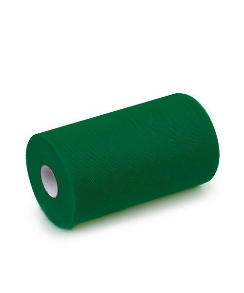 BOBINA TULLE CM 12.5X100MT VERDE SCURO - L'Officina delle feste