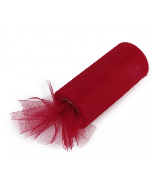 BOBINA TULLE CM 25X100MT BORDEAUX - L'Officina delle feste