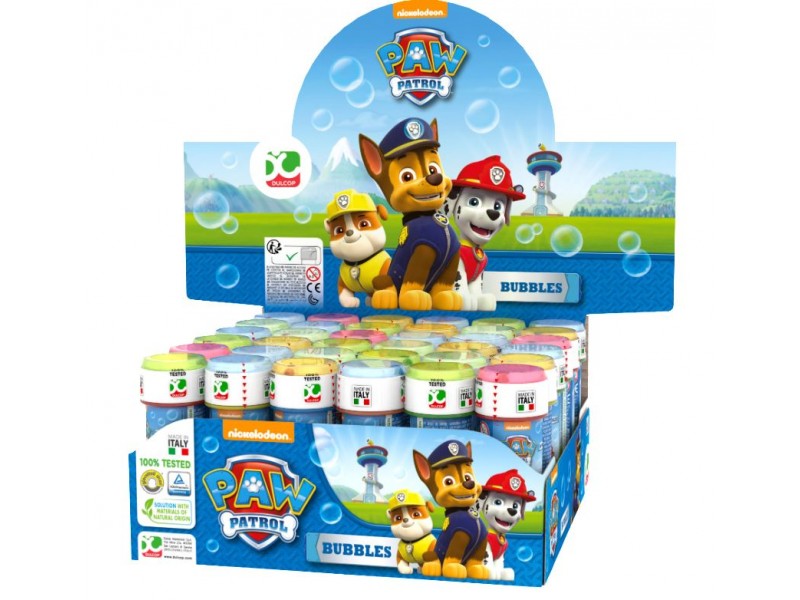 BOLLE DI SAPONE PAW PATROL 36PZ - L'Officina delle feste