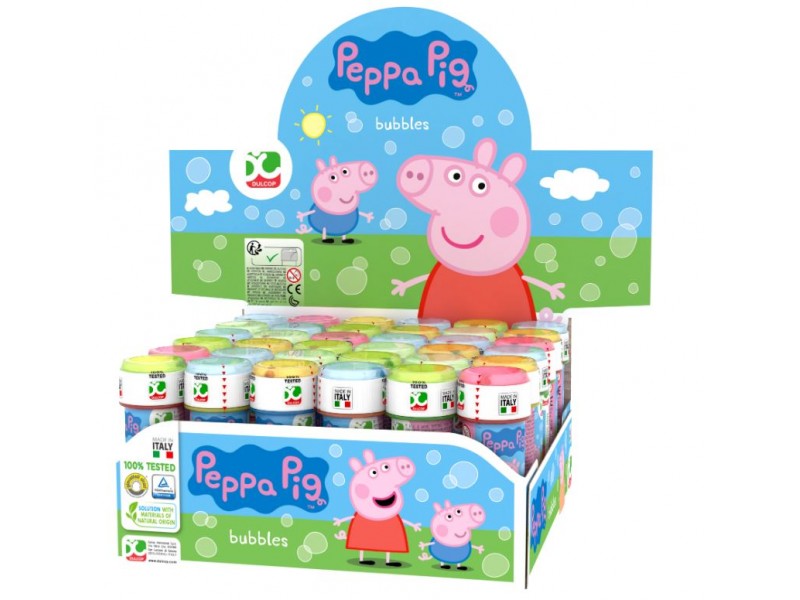 BOLLE DI SAPONE PEPPA PIG 36PZ - L'Officina delle feste