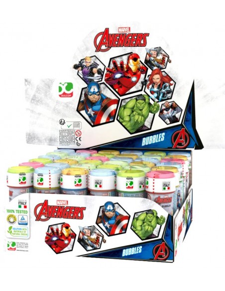 BOLLE DI SAPONE THE AVENGERS 36PZ - L'Officina delle feste