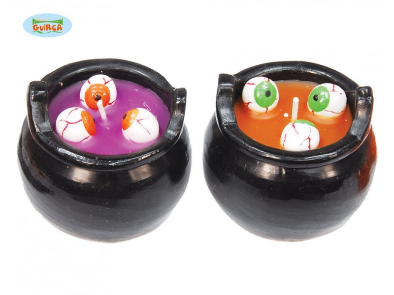 CANDELA CALDERONE CON OCCHI 8 CM. - L'Officina delle feste