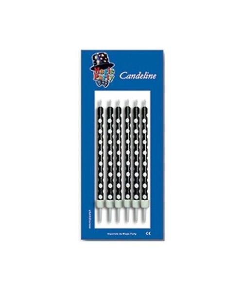 CANDEL. POIS NERO 6 PZ H 10 CM 2
