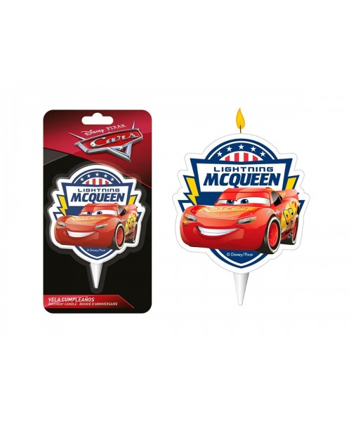 CANDELA CARS 2D H. 9CM. - L'Officina delle feste