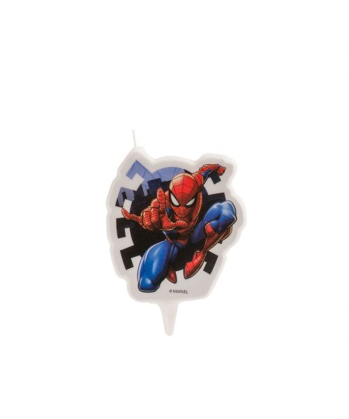 CANDELA SPIDERMAN 2D H. 9CM. - L'Officina delle feste