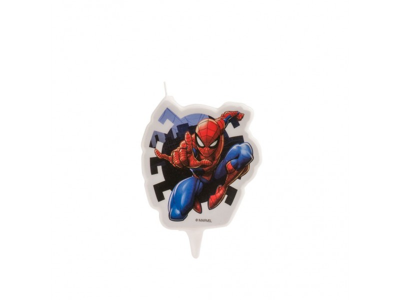 CANDELA SPIDERMAN 2D H. 9CM. - L'Officina delle feste