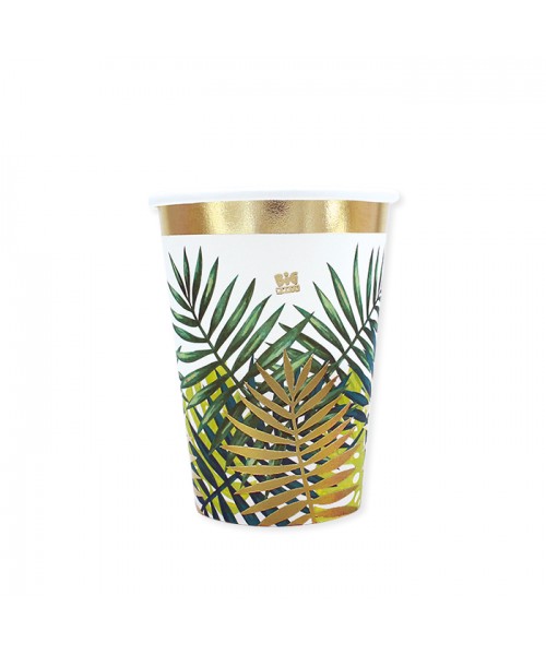 BICCHIERE CARTA 200CC TROPICAL 8PZ - L'Officina delle feste