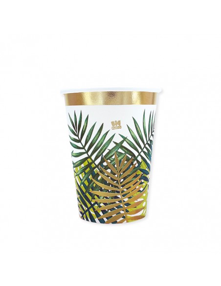 BICCHIERE CARTA 200CC TROPICAL 8PZ - L'Officina delle feste