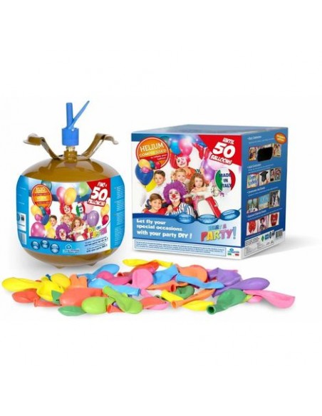 BOMBOLA ELIO X 50 PALLONI DA 9" 6,9 LT + 100 PALLONI IN LATTICE