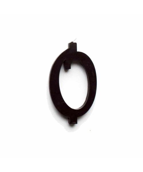 NUMERO  0  NERO H 12 CM